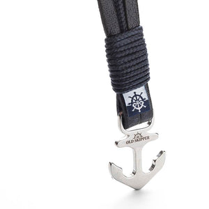 Poseidon Italian Leather Anchor Men's Nautical Bracelets