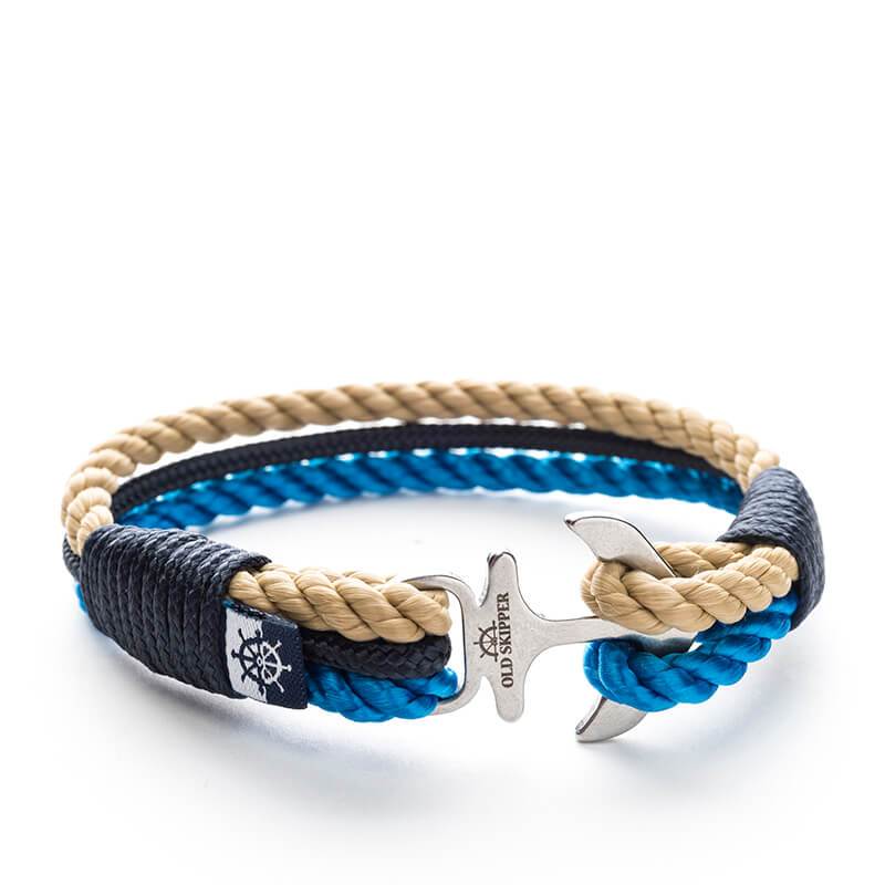 Alwilda - Nautical Genuine Marine Rope Stainless Steel Anchor Bracelet
