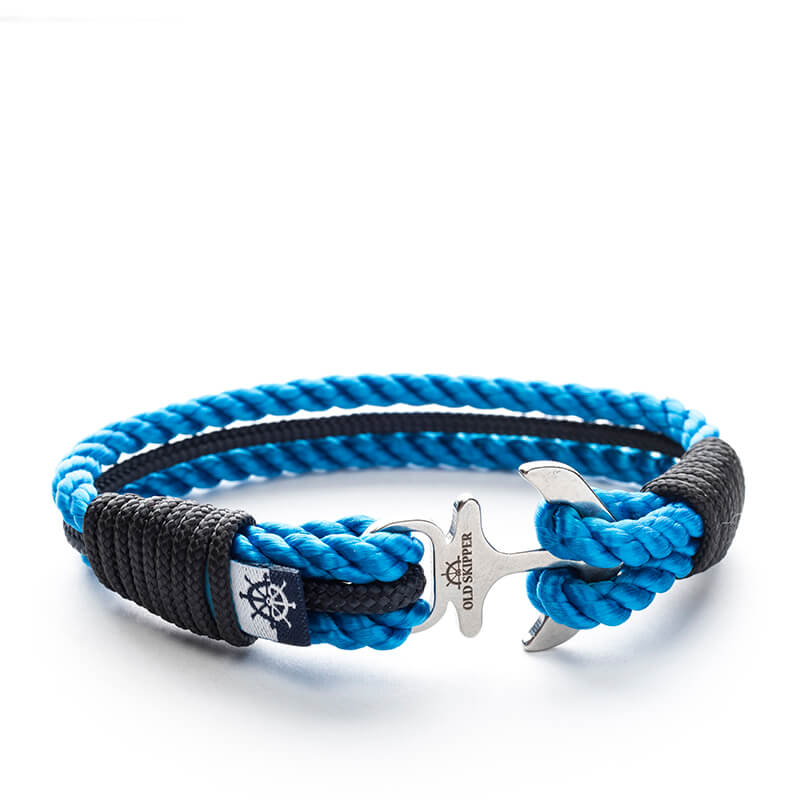 Azzuro - Nautical Marine Rope Stainless Steel Anchor Bracelet
